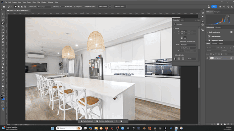 timlepse gif of editing in photoshop