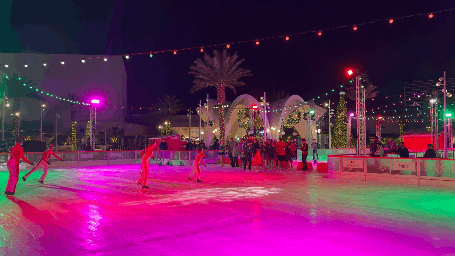 The stars of Nutcracker on Ice at Oasis Ice Rink, Fontainebleau Las Vegas