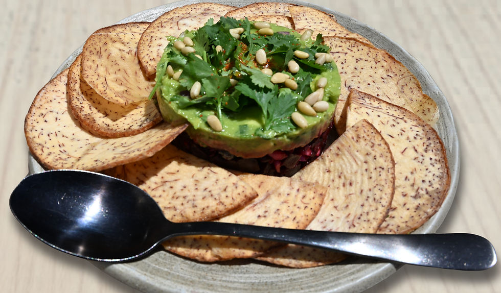 Avocado Beetroot Tartare. Image by Dan Sattel