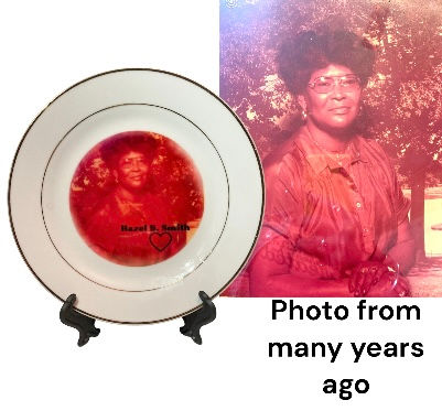 Thumbnail: Photo Memorial Plate w/Gold Trim and Stand (8" Ceramic Plate)