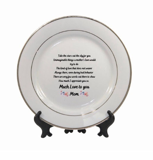 Thumbnail: Poem to Mom - Pillow or Plate