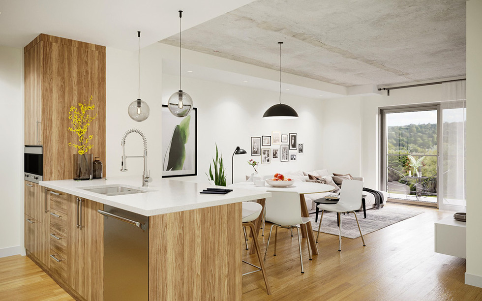 Cuisine et salle à manger du Quartier Orée