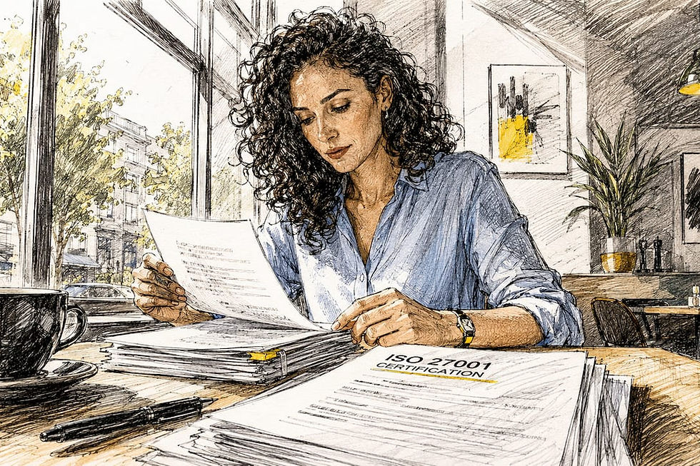 Reviewing ISO 27001 information security documentation