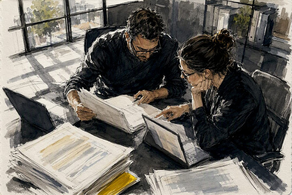 Reviewers comparing translated pharmacovigilance safety documents