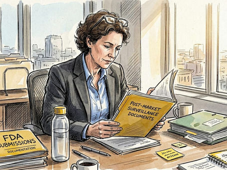 Regulatory manager reviews PMS documentation