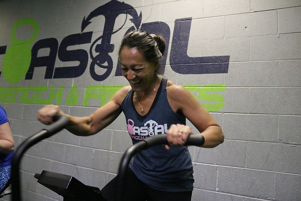 Women having fun working out at Coastal Strength & Fitness