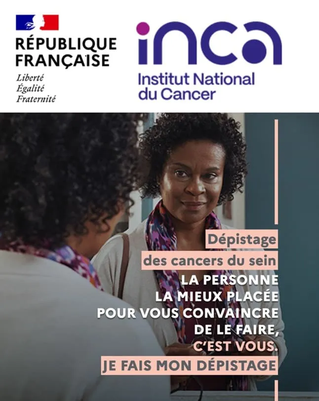Institut national du cancer Visuel officiel de la campagne de dépistage du cancer du sein 2026