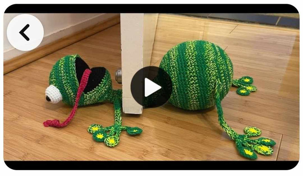 63. Lady bought 4 sets of old woods to make frog doorstops