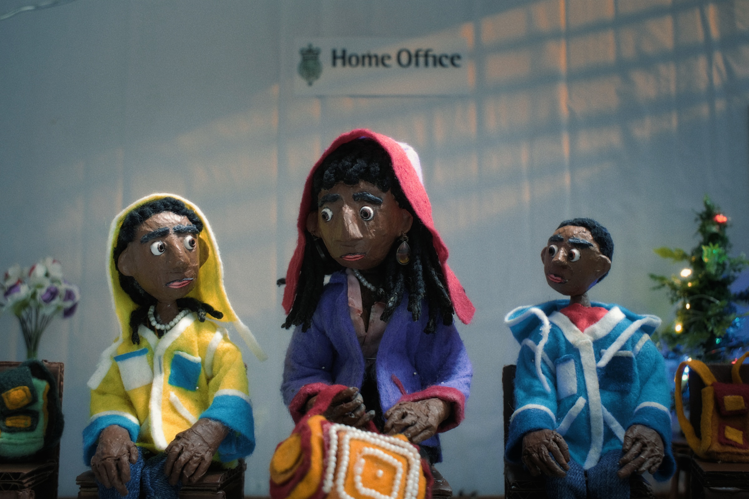 Hope Is Lost — A mother and her children waiting at the Home Office