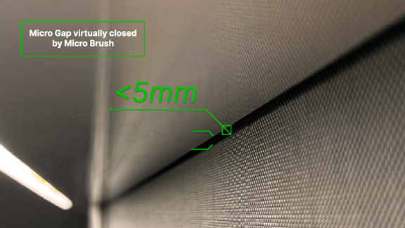 outdoor blinds in singapore with a pelmet gap that is smaller than 5mm
