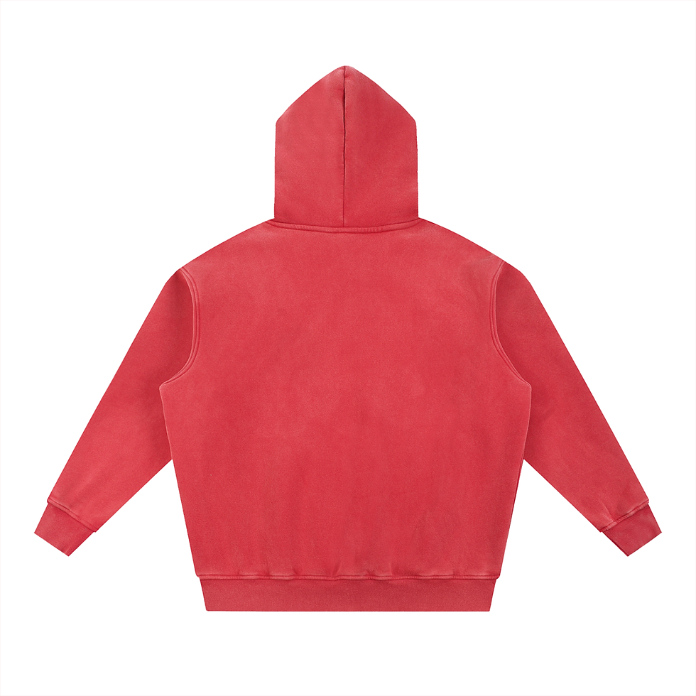Thumbnail: 87Comics Logo Snow Wash Fleece Oversize Hoodie