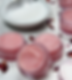 Pink lip scrubs with sugar and rose petals for skincare and beauty