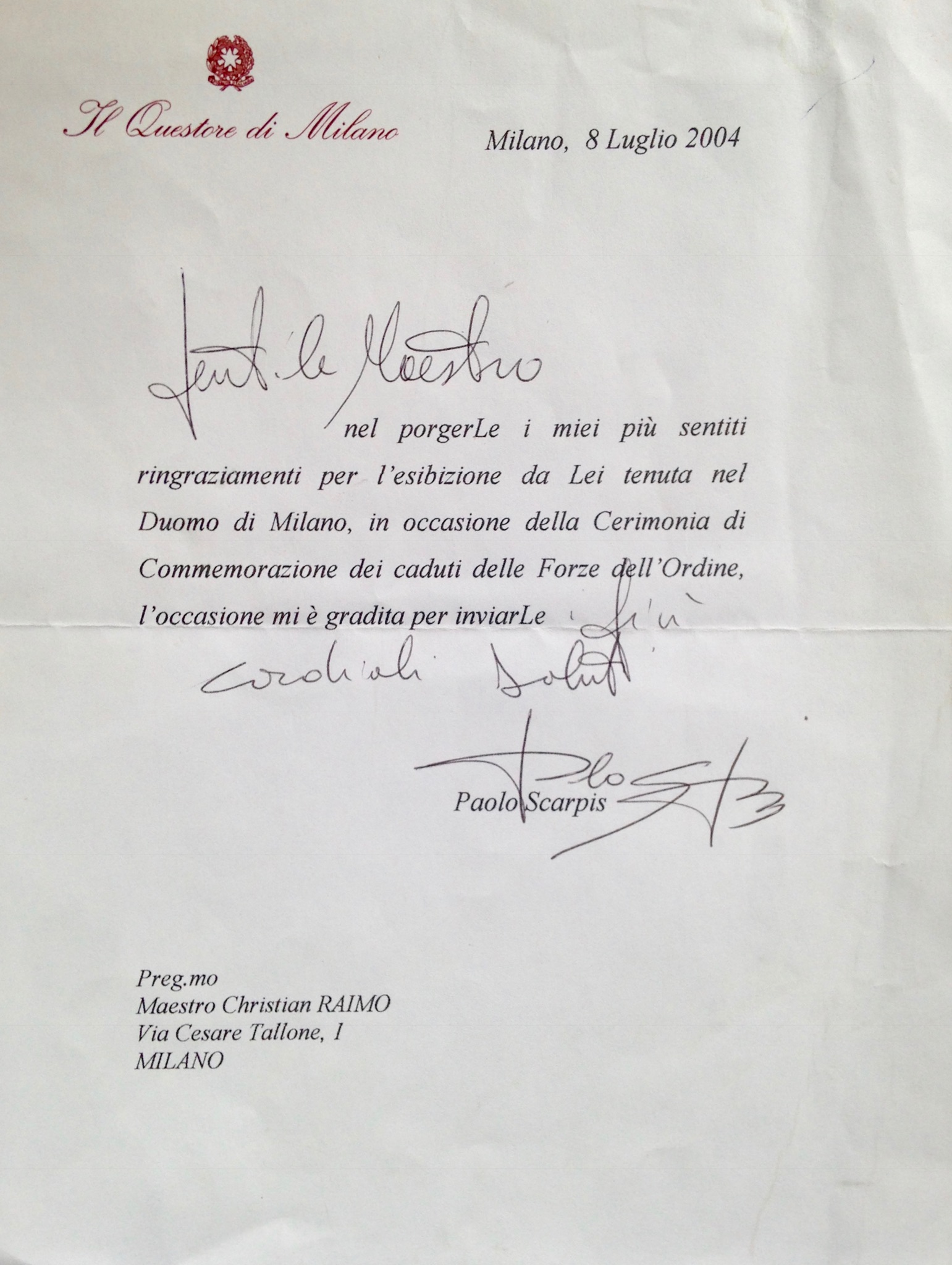 questore 2004