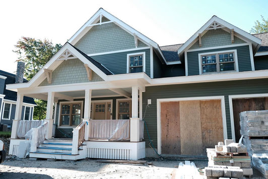Custom residential home build project in Maine.