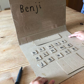 k - cardboard keyboard