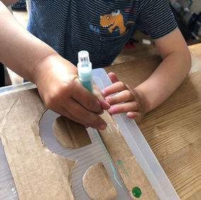 Initial Letter Stencils - Writing
