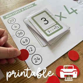 Multiply and Cover Printable