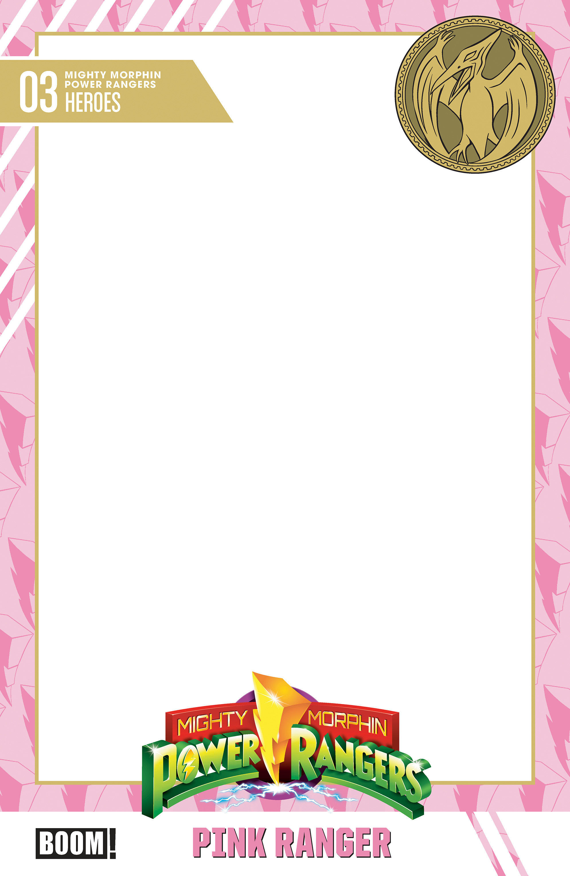 MMPR (2026) #3 D Trading Card Blank Sketch Variant - PREORDER