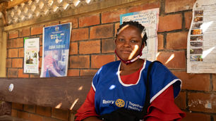Faith Gideon, trabajadora sanitaria de la comunidad de Unidos por la Salud de las Familias en Nigeria.