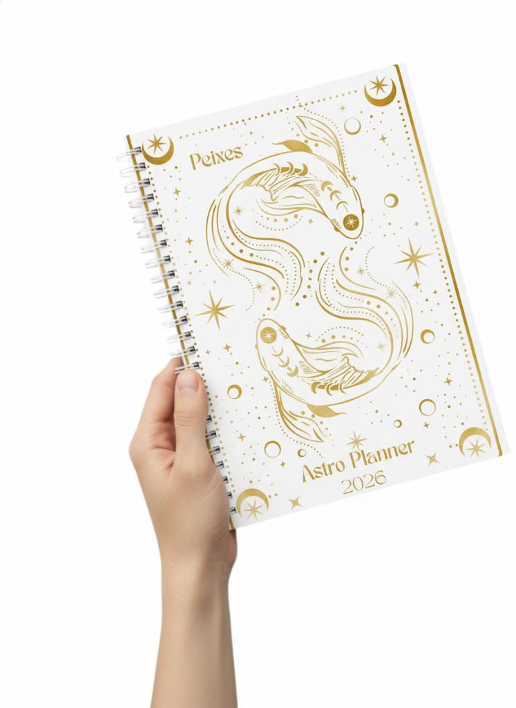 Planner 2026 Peixes A4 ou A5