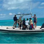 The tail of one of the sperm whales during it’s fluke.