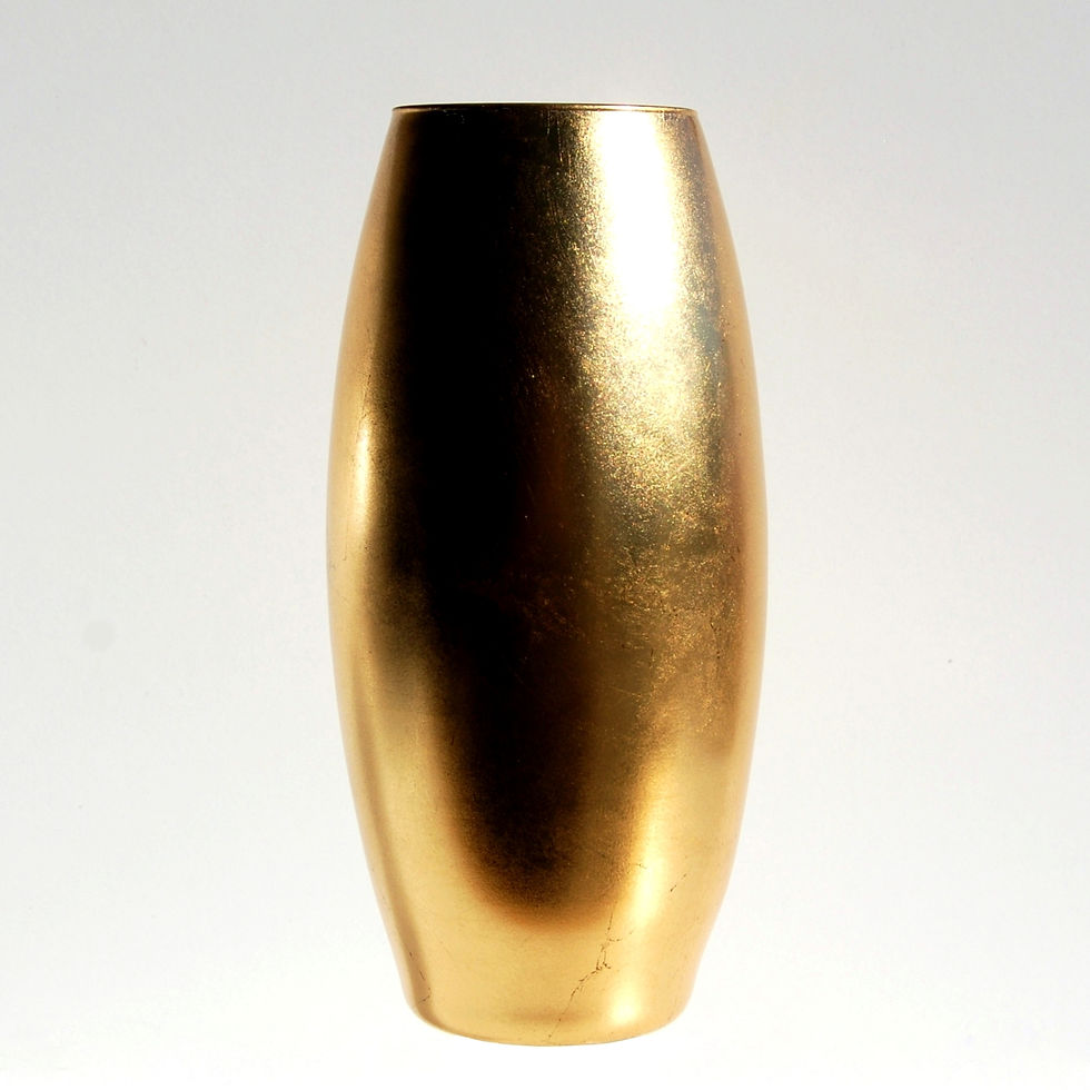 Thumbnail: GILT 10" Gold Gilded Flower Vase