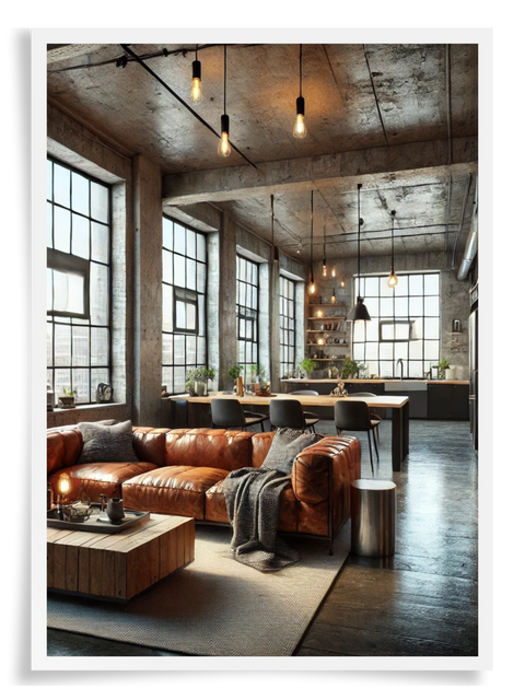 Industrial Interior Design Aesthetic - loft space