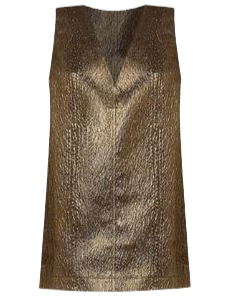 SIMONMILLER Fountain Metallic Mini Dress, gold dress, amber party dress
