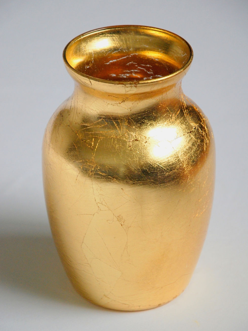 Thumbnail: GILT 7" Gold Flower Vase