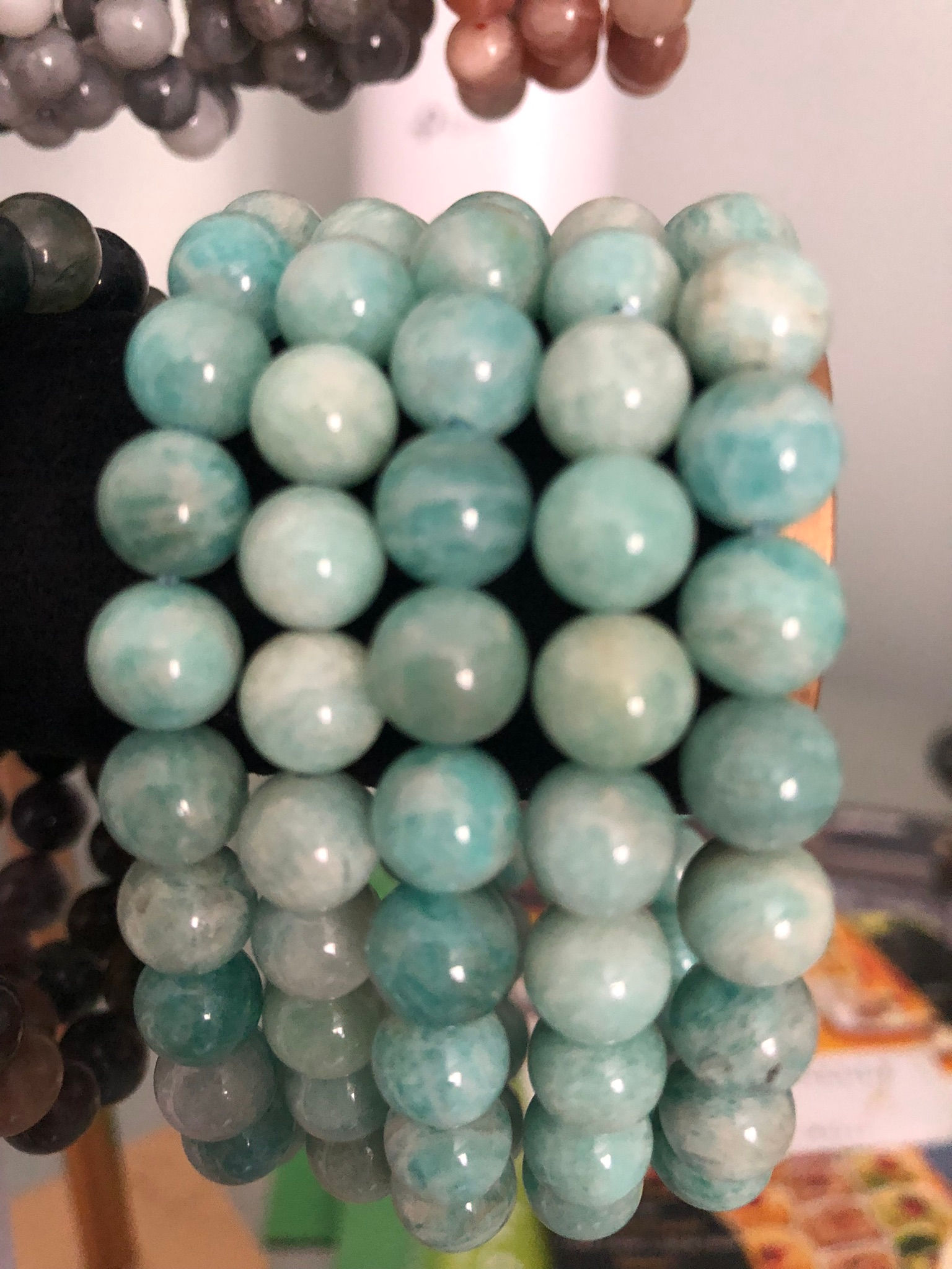 Bracelet boule Amazonite