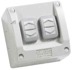 Ws226 施耐德 2位 防水燈掣 WS226/2 GY | 彩星電業