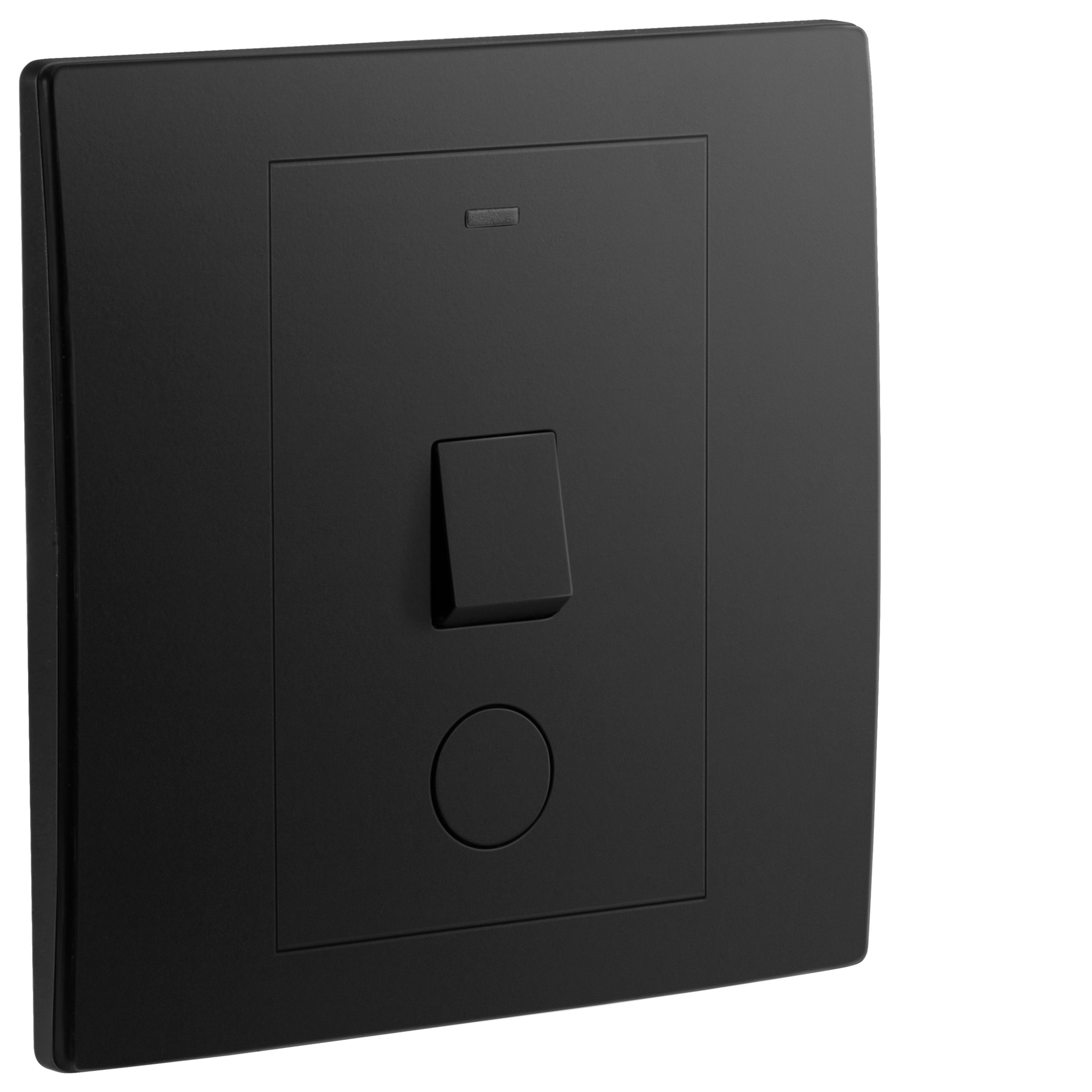 Legrand Mallia Senses 子夜黑 20A單位 燈曲 連出線孔