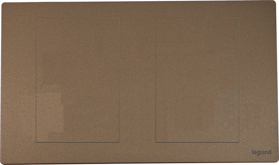 Legrand Mallia Senses 深古銅 孖位 空白面蓋