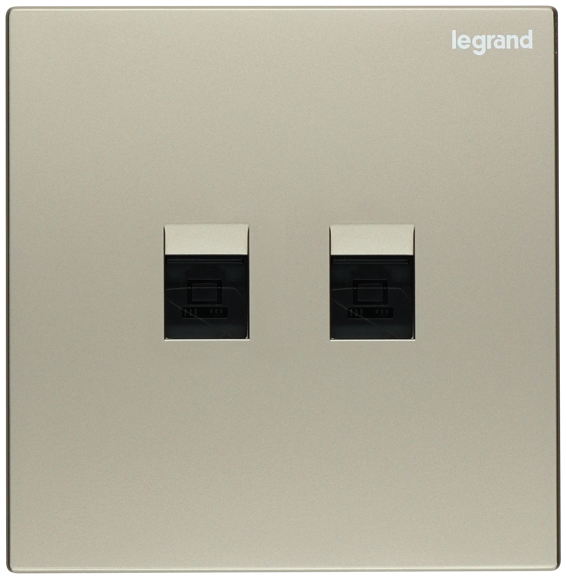 Legrand Galion 香檳金 孖位 CAT6數據插座