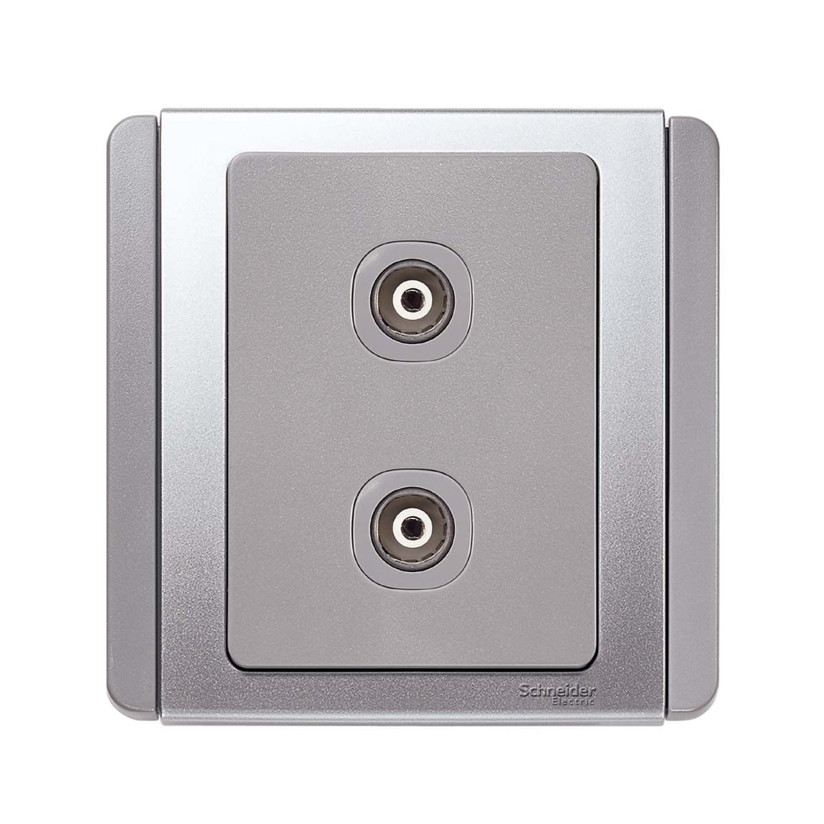 施耐德 NEO 銀灰 孖位 TV蘇