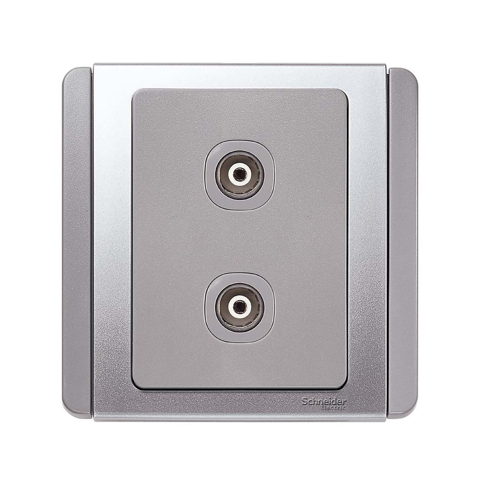 施耐德 NEO 銀灰 孖位 TV蘇