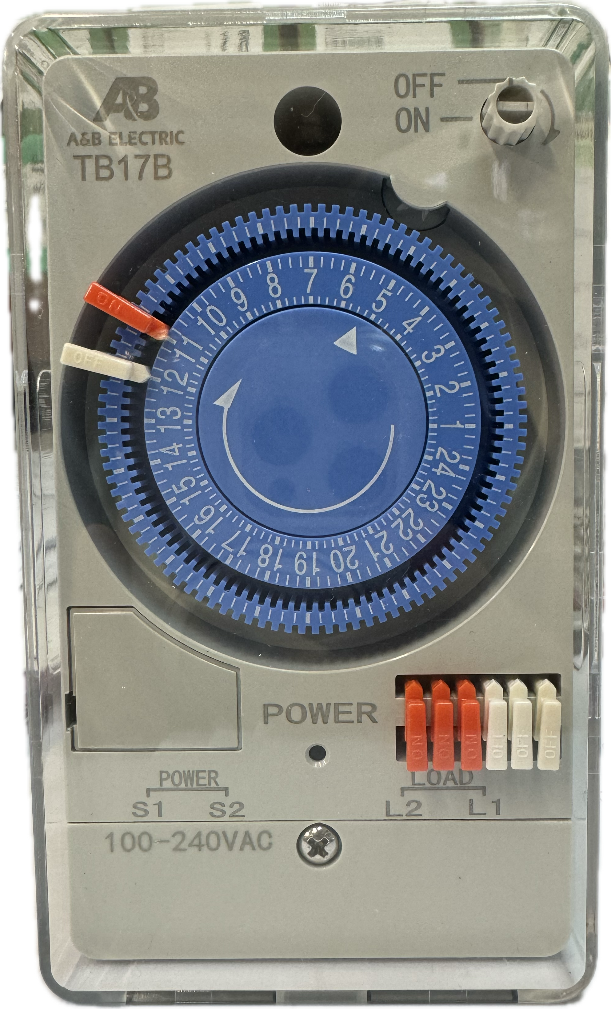 A&B 15A 24小時 膠殻時間掣（附電池Backup）