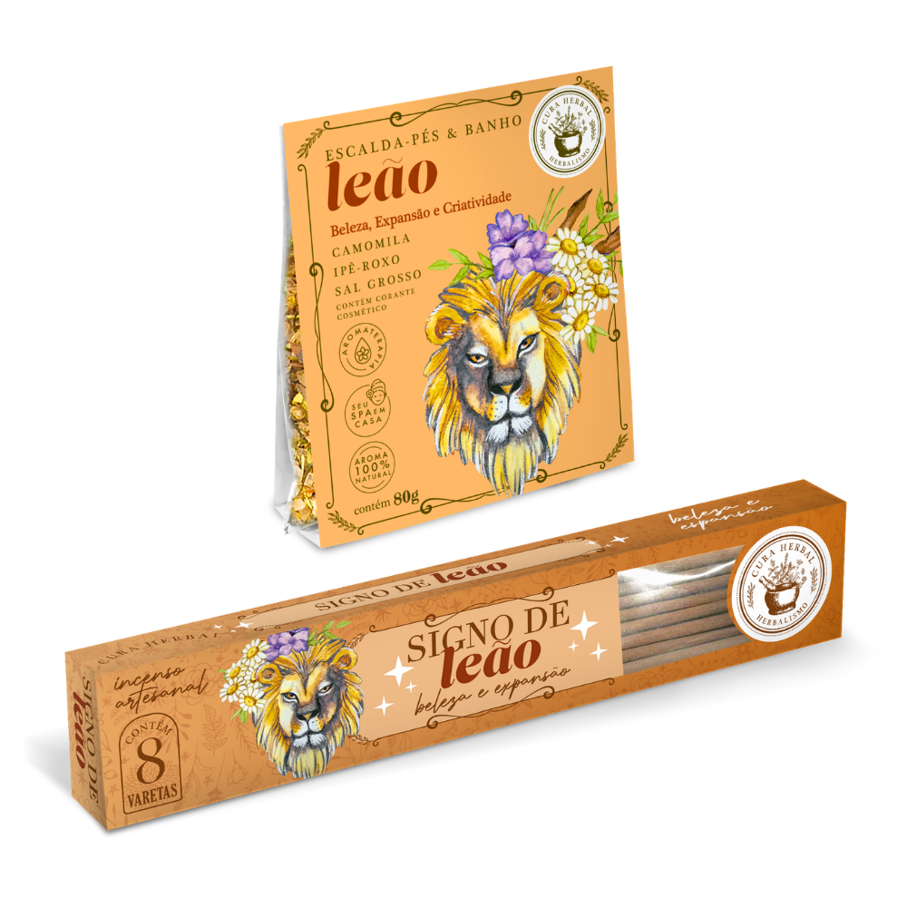 Kit Ritual de Leão com Banho + Incenso 