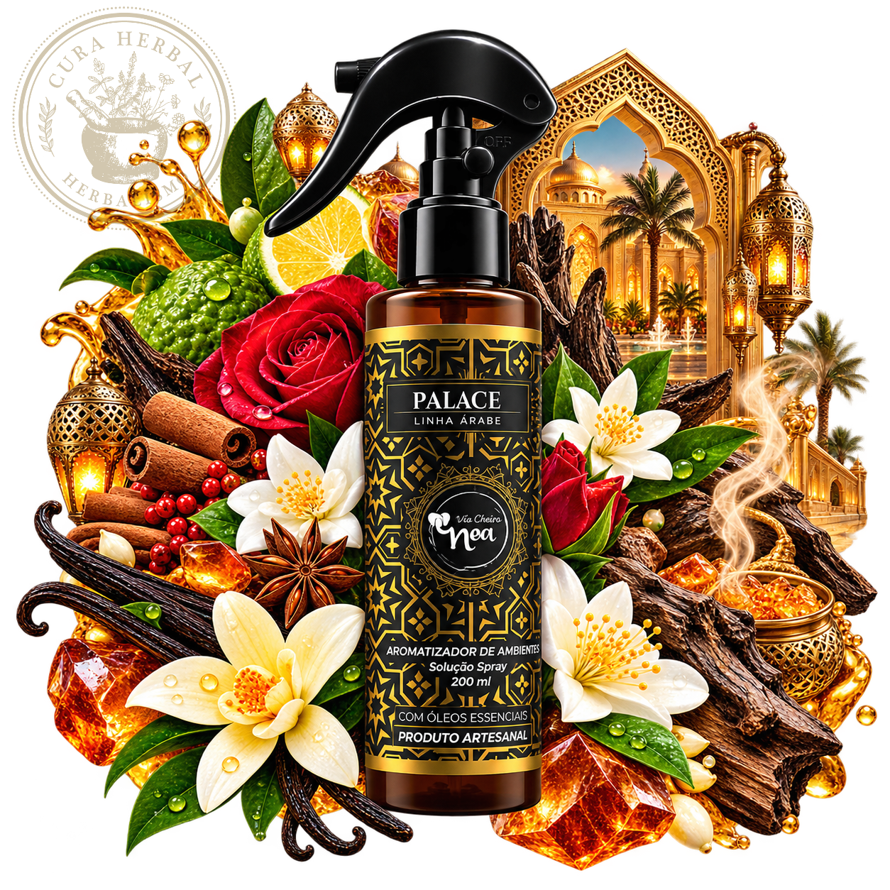 Aromatizador NOA 200ml PALACE - Linha Árabe