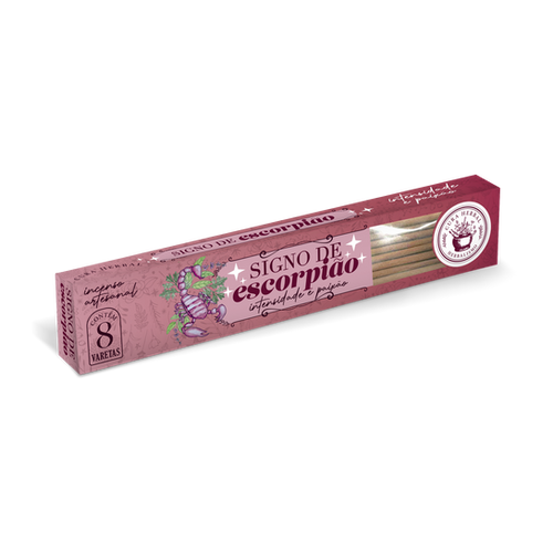Incenso Signo Escorpião 8 varetas Cura Herbal | Cura Herbal Oficial