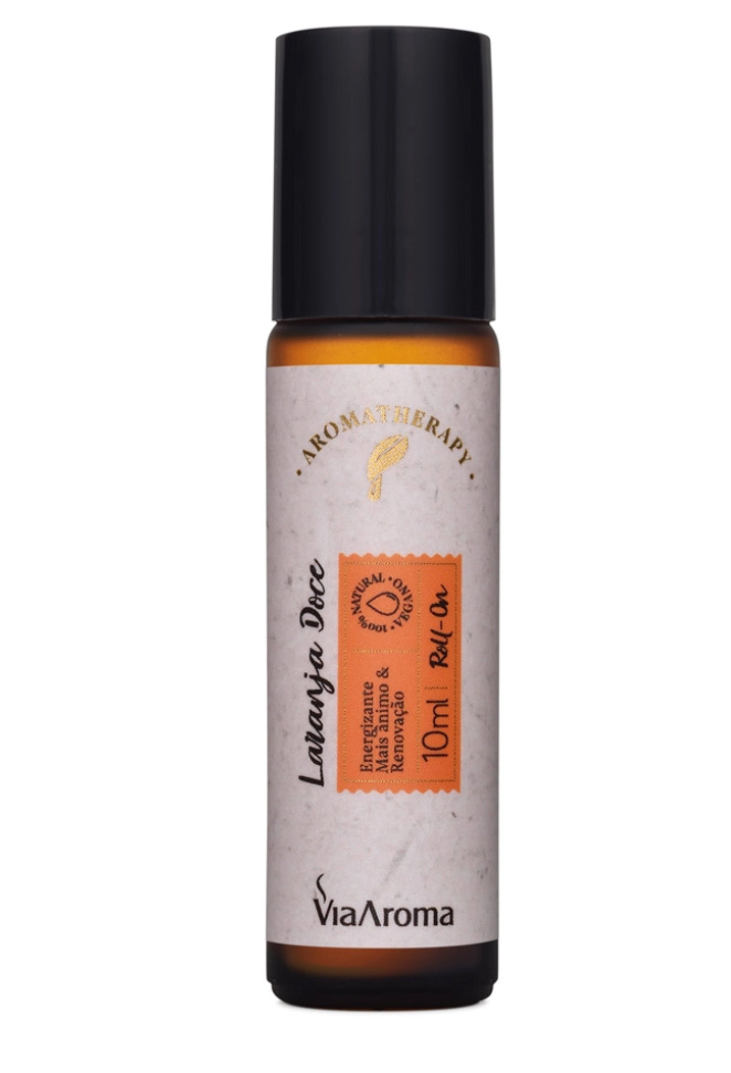 Roll-on Oleo Essencial 10ml Laranja Doce Via Aroma