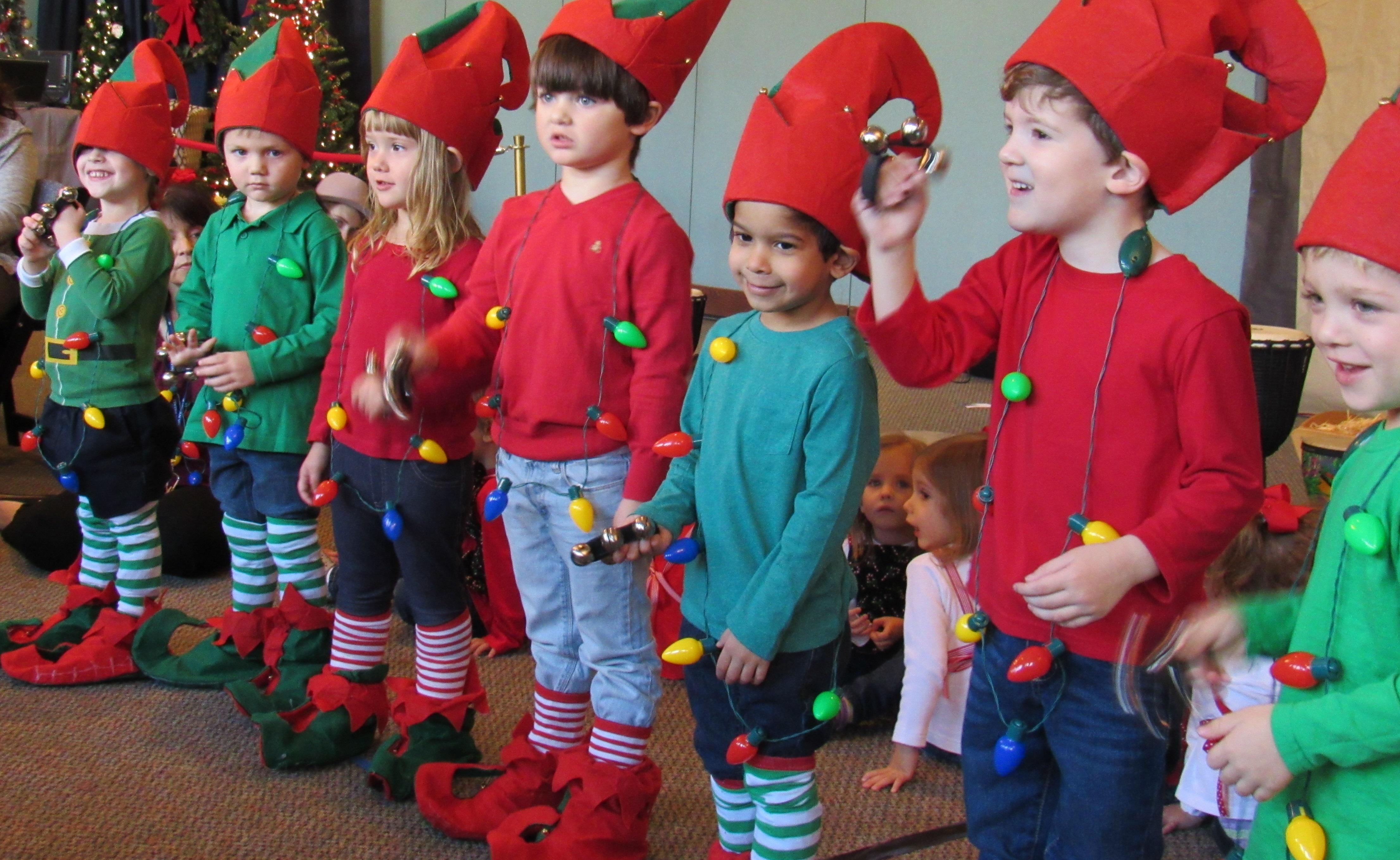Holy Trinity Academy children taking part in a holiday performance