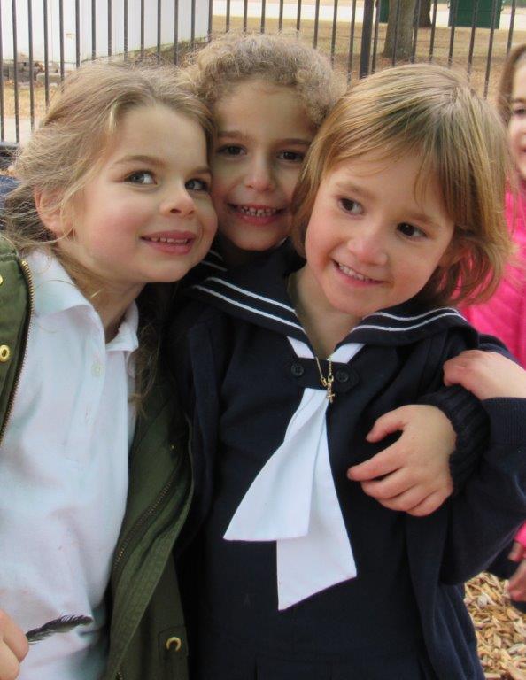 Holy Trinity Academy students sharing a moment together