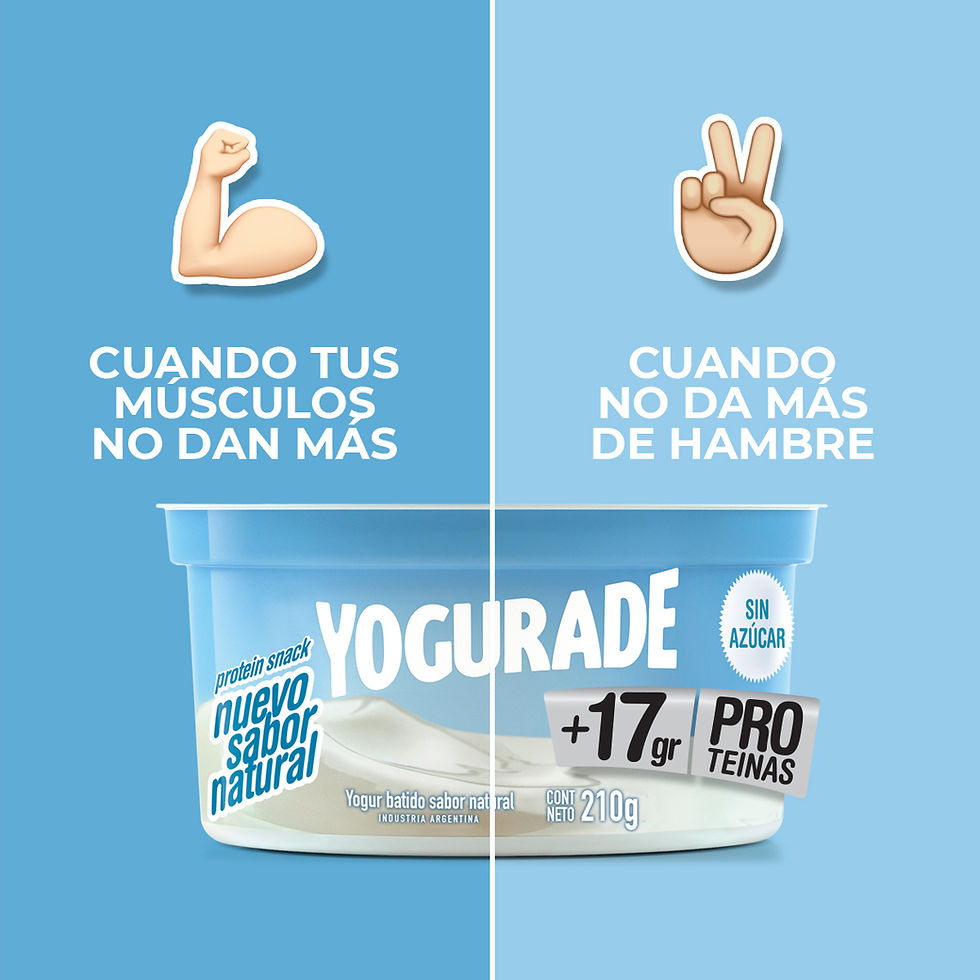 Miniatura: COMBINADO 1: Yogurade Cremoso +17g Proteínas Vainilla y Natural