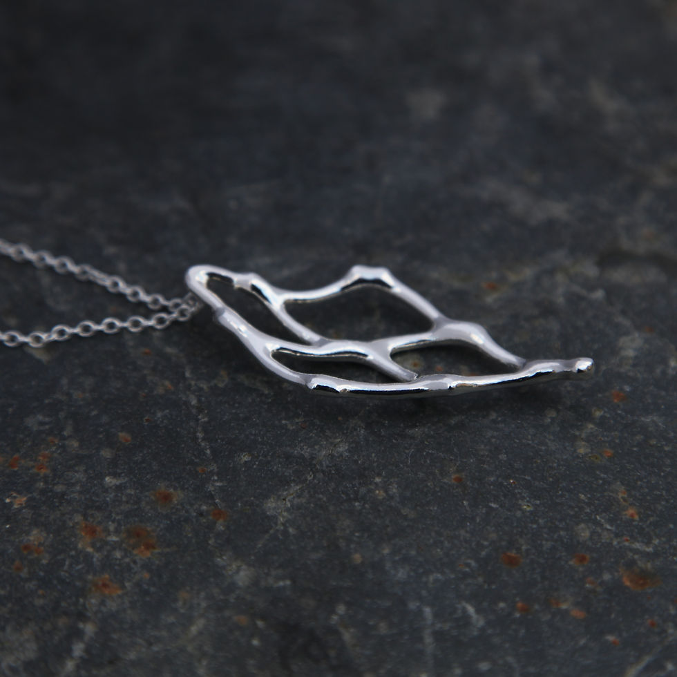 Thumbnail: Sterling Silver Quadruple Fragment Necklace