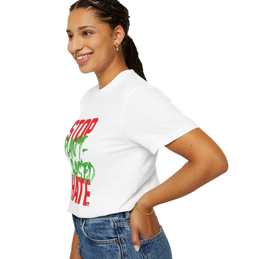 Thumbnail: STOP PLANT-BASED HATE  GRAFFITI TEE