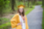 westerville north high school senior in cap and gown graduating