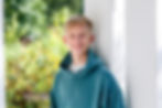 Gahanna Lincoln senior picture wearing a hoodie in Ohio