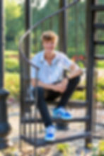 Park of Roses Senior picture in Clintonville near Columbus Ohio