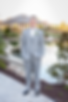 prom photo location near Westerville and Lewis Center guy in suit shows off pond location